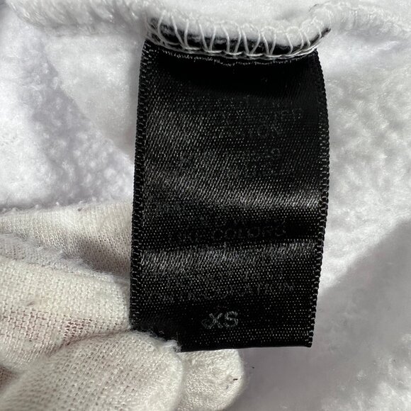 Aviator Nation White Crop Sweatshirt with Red Heart - Picture 12 of 15